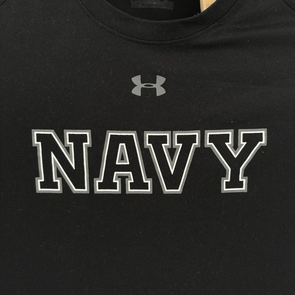 NAVY Under Armour Men's XL Black T-shirts Adult